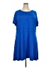 Reel Legends Solid Blue Casual Dress Size 3X - photo 1