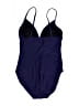 Speedo Solid Blue One Piece Swimsuit Size 12 - photo 2