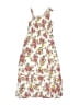 Justice 100% Viscose Floral White Dress Size 7 - 8 - photo 1