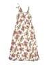 Justice 100% Viscose Floral White Dress Size 7 - 8 - photo 2