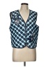 Napa Valley 100% Cotton Blue Vest Size L - photo 1