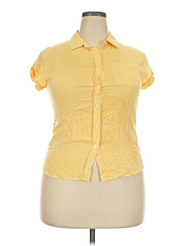Cosmic Blue Love Short Sleeve Blouse (view 1)