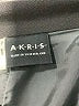 AKRIS Solid Gray Black Formal Skirt Size 8 - photo 4