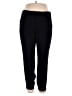 Lord & Taylor 100% Polyester Solid Black Casual Pants Size 12 - photo 1