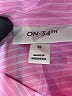 On 34th Hearts Pink Long Sleeve Button-Down Shirt Size XL - photo 7