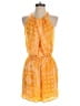 New York & Company 100% Polyester Paisley Orange Romper Size S - photo 1