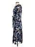 DKNY 100% Polyester Print Blue Cocktail Dress Size 4 - photo 5