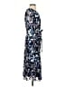DKNY 100% Polyester Print Blue Cocktail Dress Size 4 - photo 4