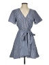 JOA 100% Polyester Stripes Blue Casual Dress Size S - photo 1