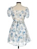 Blu Pepper Floral Blue Cocktail Dress Size M - photo 2