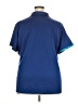 Port Authority 100% Polyester Blue Short Sleeve Polo Size 4X - photo 2