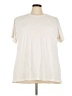 Athleta Solid Ivory Short Sleeve T-Shirt Size 3X - photo 1