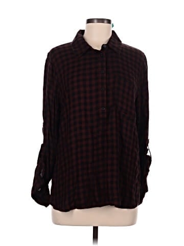 Cosmic Blue Love Long Sleeve Button-Down Shirt (view 1)