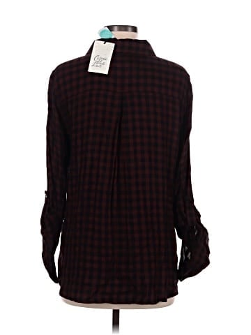 Cosmic Blue Love Long Sleeve Button-Down Shirt (view 2)
