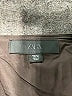 Zara Solid Black Brown Formal Skirt Size L - photo 3