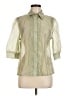Unbranded 100% Polyester Green 3/4 Sleeve Blouse Size M - photo 1