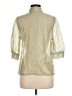 Unbranded 100% Polyester Green 3/4 Sleeve Blouse Size M - photo 2