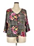 New Directions Black 3/4 Sleeve Blouse Size 2X - photo 1