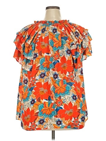 Rose + Olive Short Sleeve Blouse (view 2)