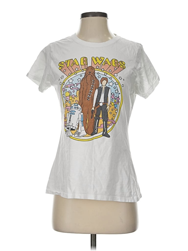 Pre-owned Star Wars Short Sleeve T-shirt In White