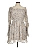 Missguided 100% Polyester Stars Tan Casual Dress Size 6 - photo 1