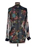 Kut from the Kloth Floral Blue Long Sleeve Blouse Size S - photo 2