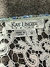 Kay Unger Tweed Aztec Or Tribal Print Blue Cocktail Dress Size 8 - photo 7