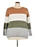 Market and Spruce Color Block Brown Pullover Sweater Size 3X - photo 1