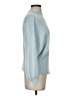 Line & Dot Solid Blue Turtleneck Sweater Size S - photo 4