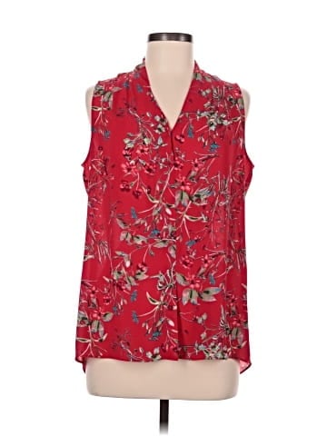 Rose + Olive Sleeveless Blouse (view 1)
