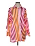 Beach Riot Stripes Pink 3/4 Sleeve Blouse Size Sm - Med - photo 1