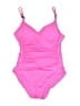MICHAEL Michael Kors Solid Pink One Piece Swimsuit Size 8 - photo 1