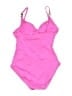 MICHAEL Michael Kors Solid Pink One Piece Swimsuit Size 8 - photo 2