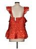 Madewell 100% Cotton Red Orange Sleeveless Blouse Size XXS - photo 2