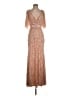 Mac Duggal 100% Polyester Tan Cocktail Dress Size 4 - photo 1