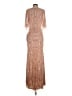 Mac Duggal 100% Polyester Tan Cocktail Dress Size 4 - photo 2