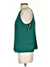 Ann Taylor LOFT 100% Polyester Green Sleeveless Blouse Size S - photo 5