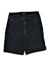 Curve Appeal Solid Black Denim Shorts Size 27 waist - photo 1
