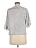 Zara Stripes Gray 3/4 Sleeve Top Size M - photo 2