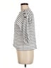 Zara Stripes Gray 3/4 Sleeve Top Size M - photo 5