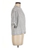 Zara Stripes Gray 3/4 Sleeve Top Size M - photo 4