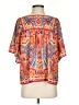 Flying Tomato Orange Short Sleeve Blouse Size S - photo 1