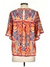 Flying Tomato Orange Short Sleeve Blouse Size S - photo 2