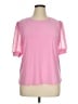 CeCe Pink Short Sleeve Top Size XL - photo 1