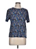 Sandro 100% Cotton Animal Print Blue Short Sleeve T-Shirt Size L (estimated) - photo 1