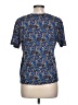 Sandro 100% Cotton Animal Print Blue Short Sleeve T-Shirt Size L (estimated) - photo 2