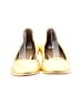Mercedes Castillo Metallic Gold Flats Size EU 35 1/2 - photo 2