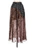 Fate 100% Polyester Animal Print Brown Casual Skirt Size S - photo 1