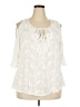 Daniel Rainn Ivory 3/4 Sleeve Blouse Size 2X - photo 1