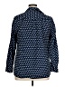 Talbots 100% Cotton Polka Dots Blue Long Sleeve Button-Down Shirt Size 1X - photo 2
